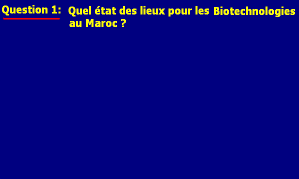 biotechnologies et environnement au Maroc