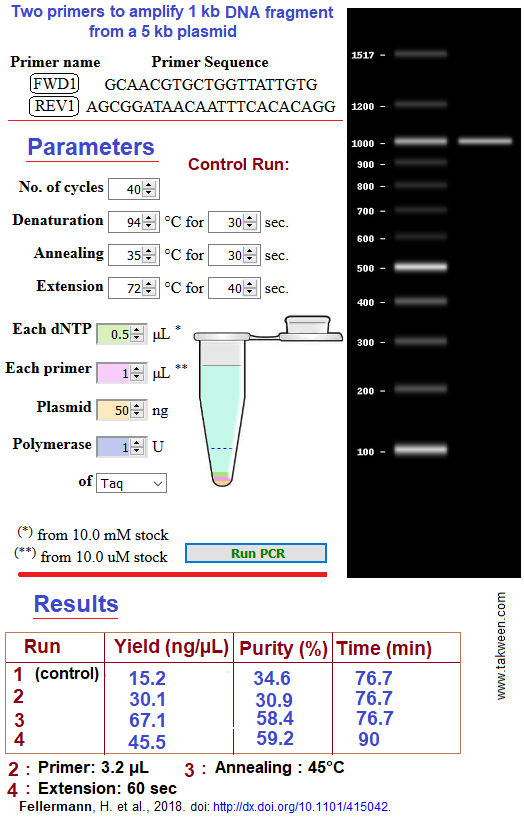 DNA. Polymérisation en chaîne